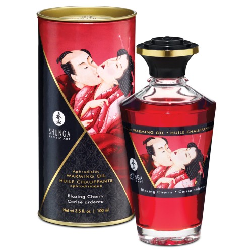 Shunga Warming Oil Blazing Cherry