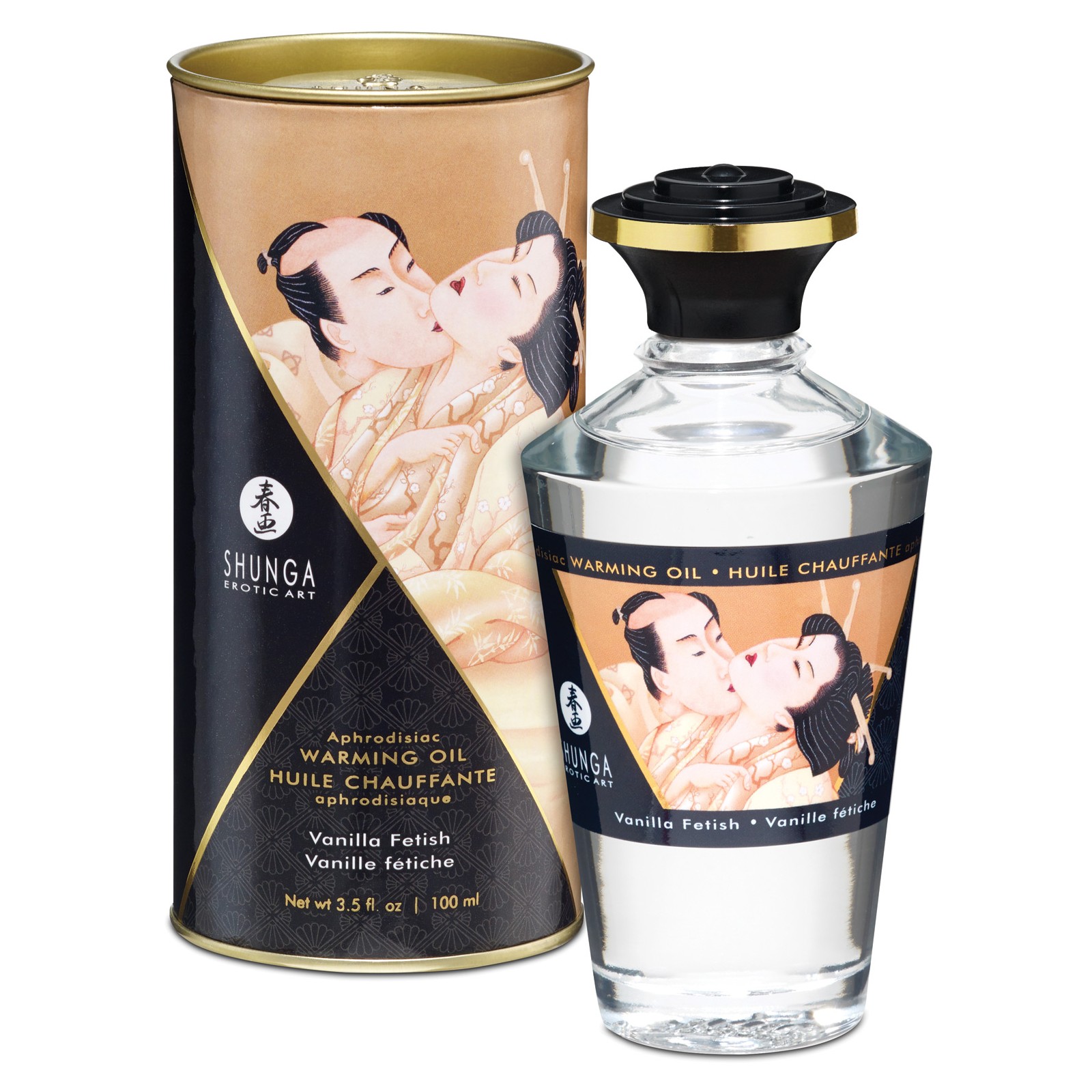 Shunga Warming Oil - Vanilla Fetish 3.5 oz