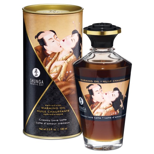 Shunga Warming Oil - Creamy Love Latte 3.5 oz