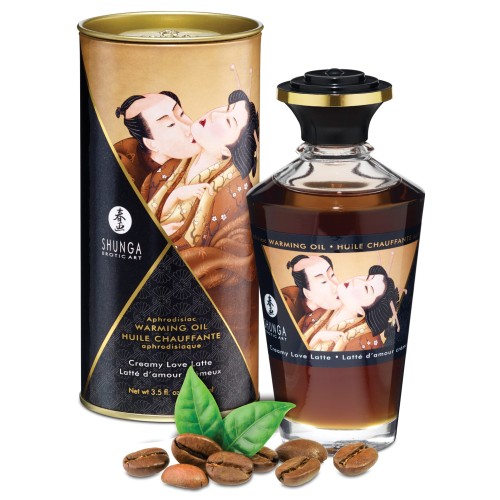 Shunga Aceite Calentador - Crema Latte Amor 3.5 oz