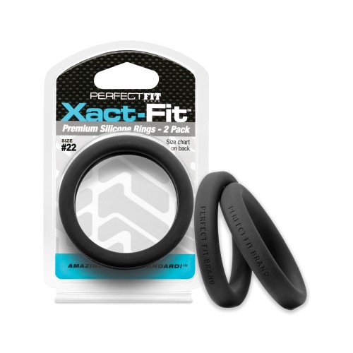 Perfect Fit Xact Fit #22 Black Cock Rings