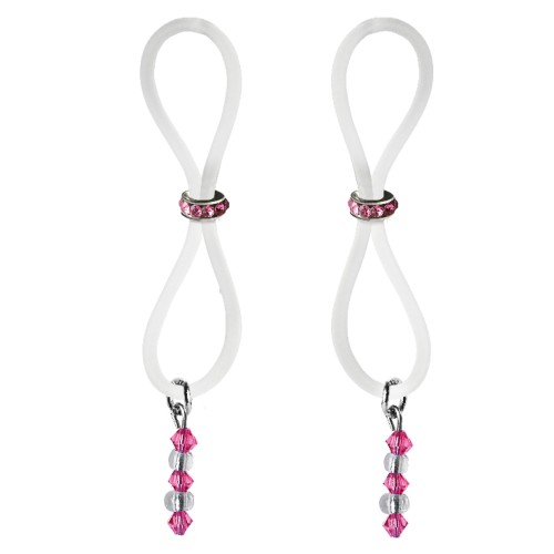 Bijoux de Nip Nipple Halos with Pink Gem Slider