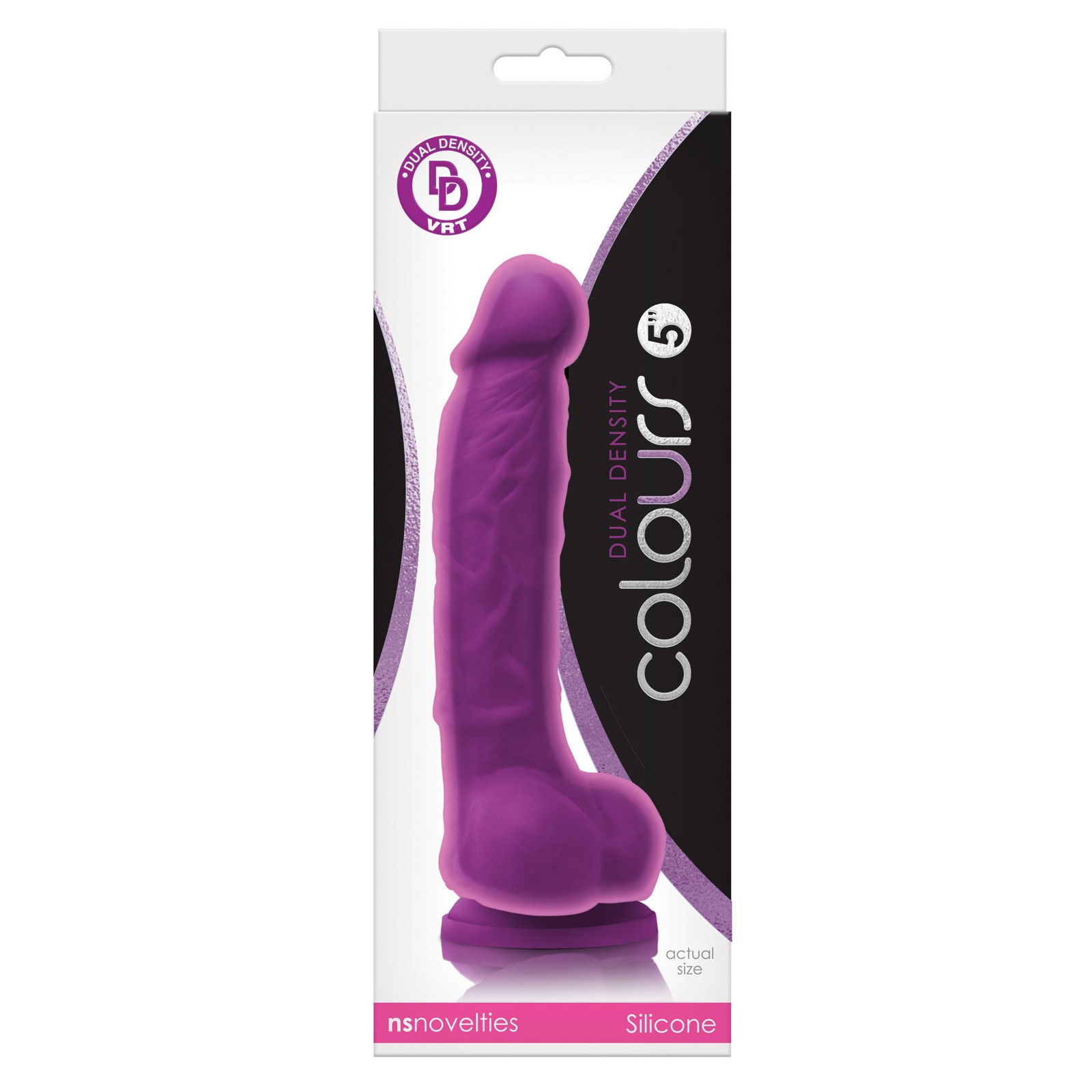 Colours Dual Density 5 Inch Dildo Purple