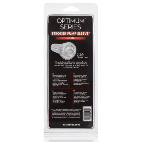 Optimum Series Stroker Pump Sleeve Mouth Clear - Enhanced Comfort