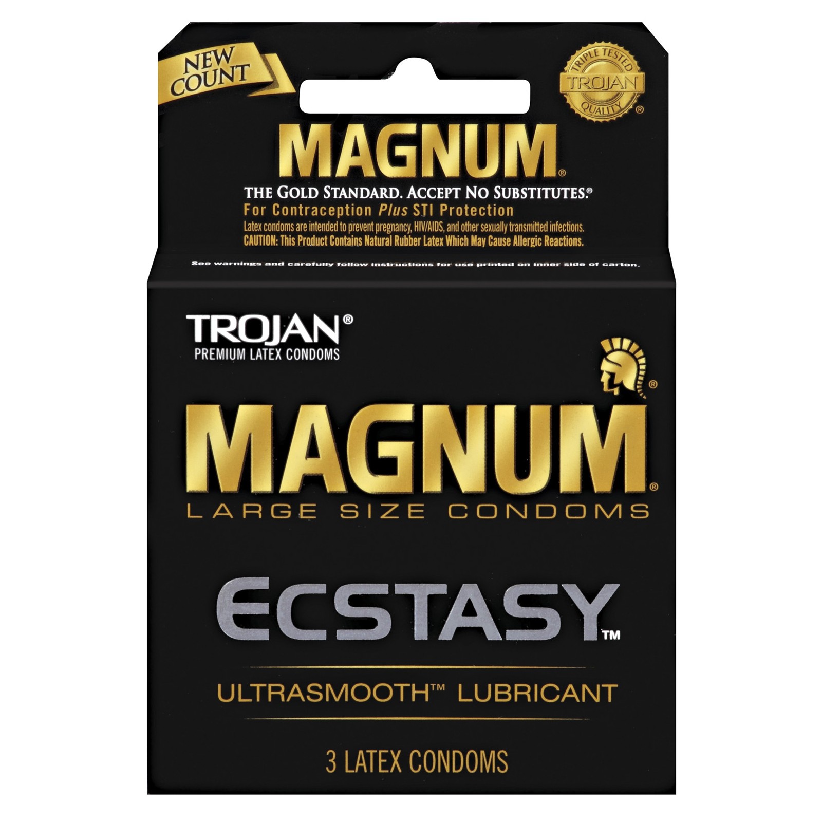 Trojan Magnum Ecstasy Condoms - Box of 3