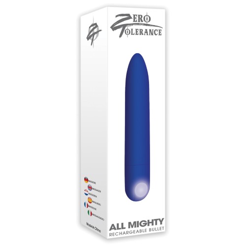 Bala Recargable Zero Tolerance Mighty para placer intenso