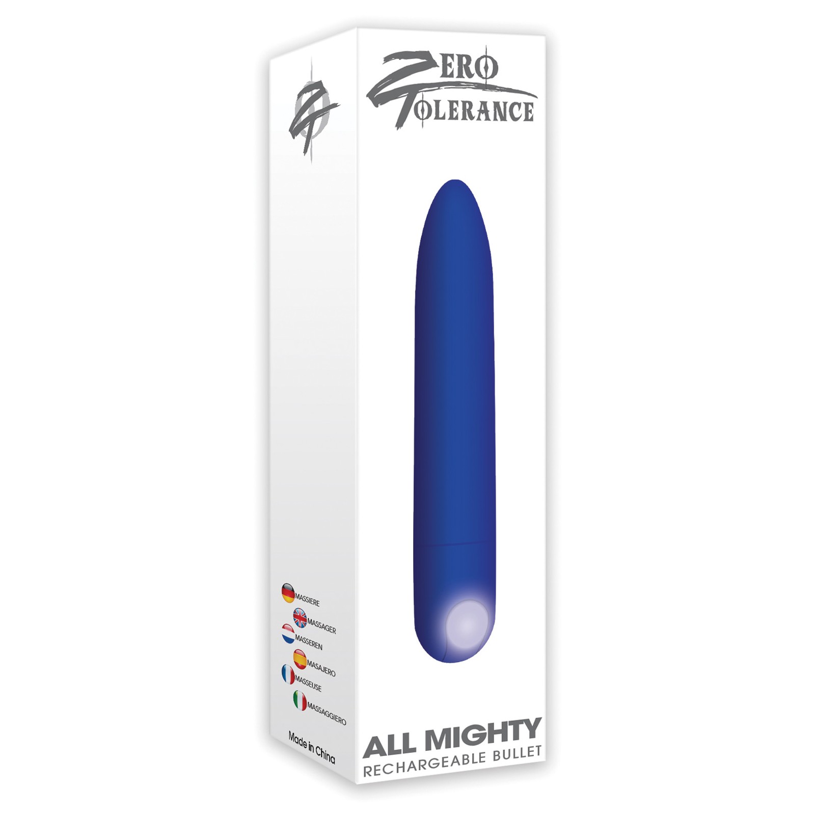 Bala Recargable Zero Tolerance Mighty para placer intenso