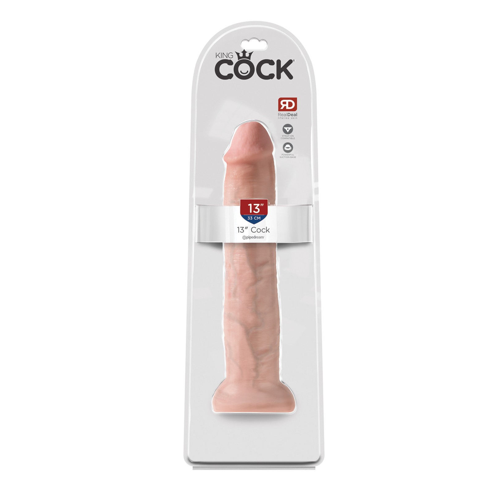 Dildo Realista King Cock de 13 Pulgadas Flesh