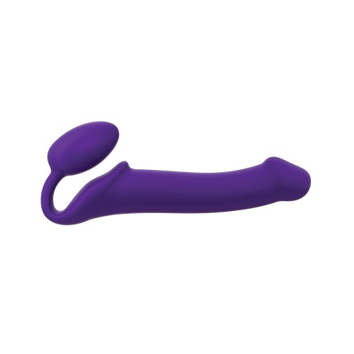 Silicone Bendable Strap-On Large Purple