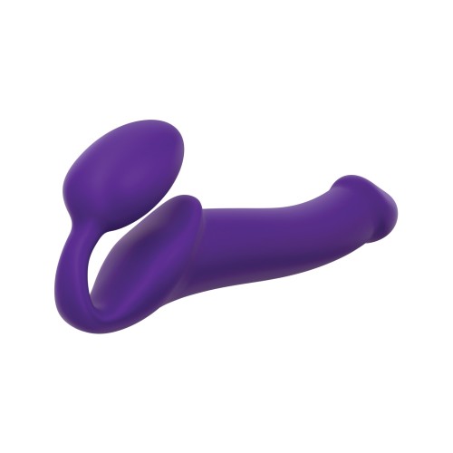 Silicone Bendable Strap-On Large Purple