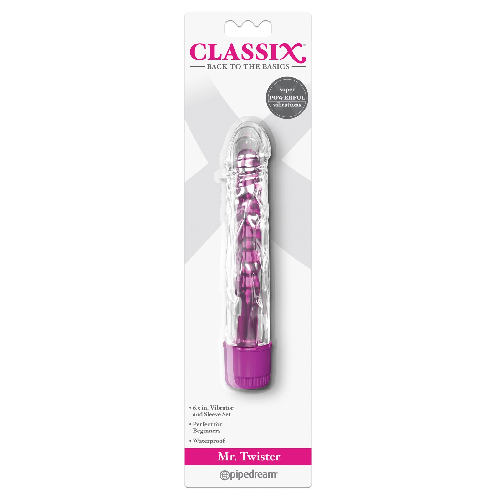 Vibrador Classix Mr. Twister - Rosa