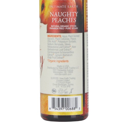 Intimate Earth Natural Flavors Glide - Naughty Peaches