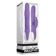 Evolved Thick & Thrust Bunny Dual Stim Rechargeable Purple