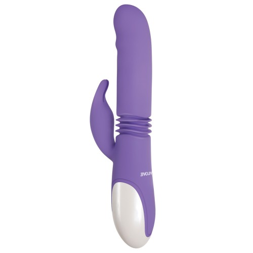 Conejito Doble Estímulo Evolved Thick & Thrust Recargable Morado