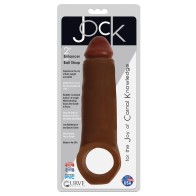 Curve Toys Jock Enhancer 2" Extender with Ball Strap - Chocolate