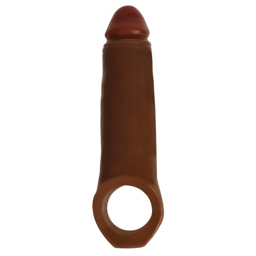 Curve Toys Aumento Jock Extensor de 2" con Correa para Testículos - Chocolate