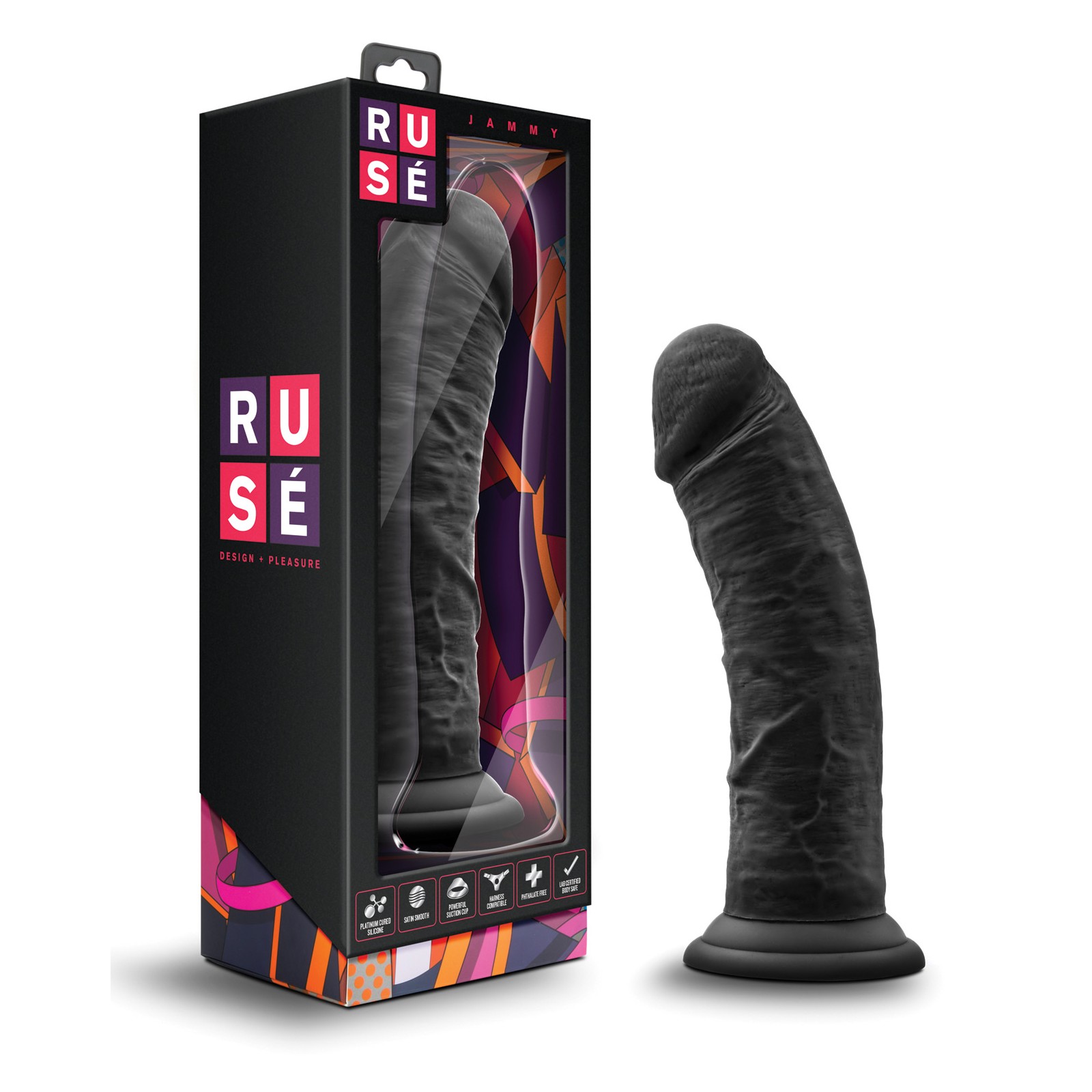 Blush Ruse Jammy Dildo - Black