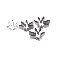 Weed Leaf Cookie Cutters Set