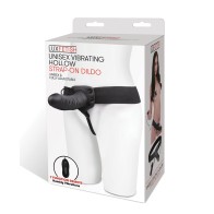 Lux Fetish Unisex Vibrating Hollow Strap-On for Intimate Pleasure