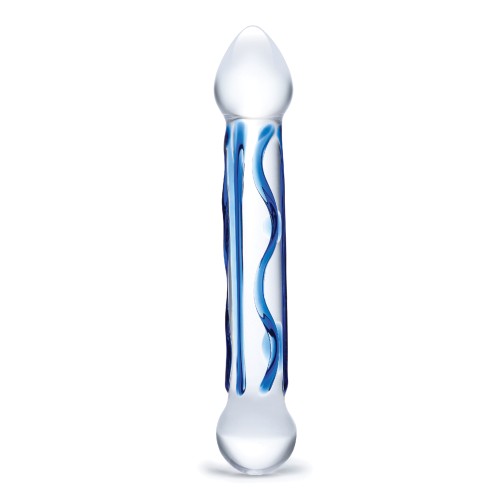 Glas Full Tip Textured Glass Dildo - Sensational Experience