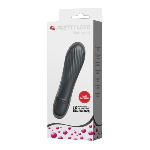 Vibrador Brawny G-Spot Pretty Love Solomon - Negro