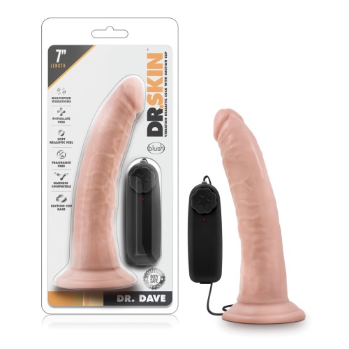 Dildo Dr. Skin Dr. Dave de 7 pulgadas con Ventosa Vainilla