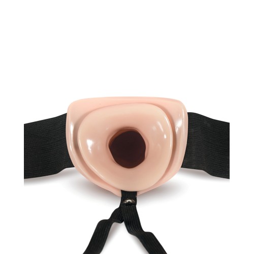 Blush Dr. Skin 7 Inch Hollow Strap On - Vanilla