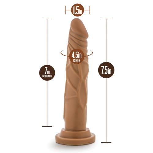 Blush Dr. Skin Realistic Cock Basic 7.5 inch Mocha