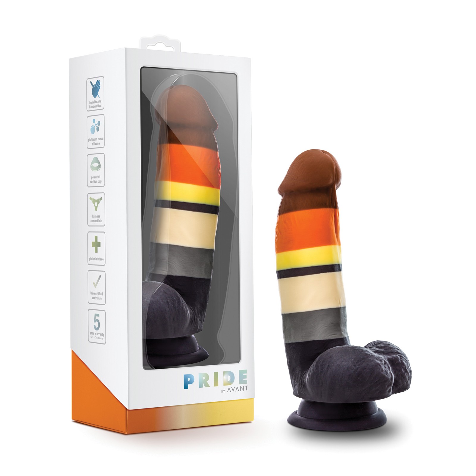 Avant P9 Bear Pride Dildo Multi Color