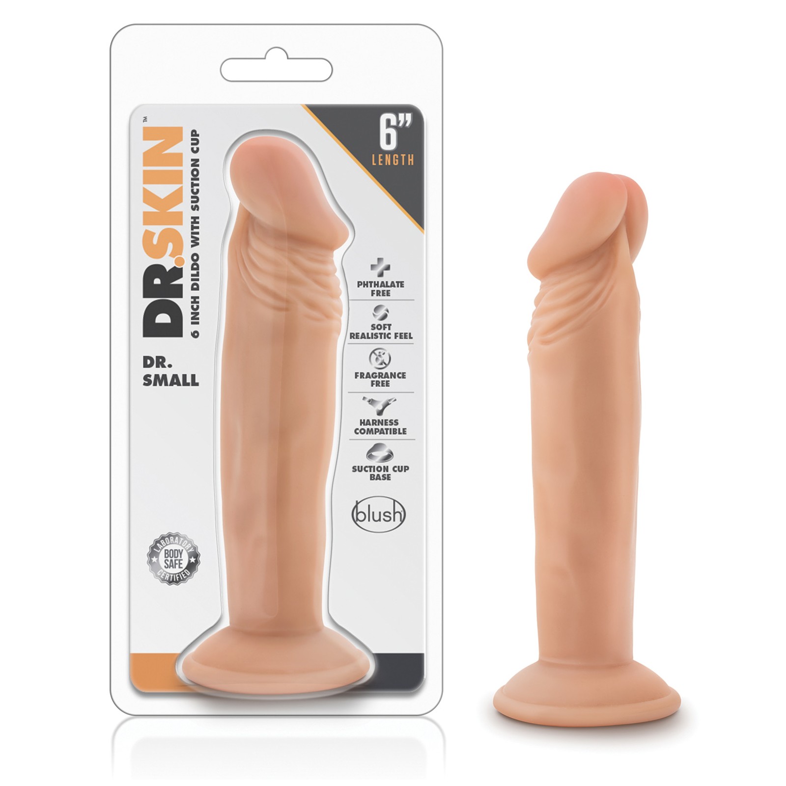 Blush Dr. Skin Dr. Small 6 Inch Dildo Vanilla