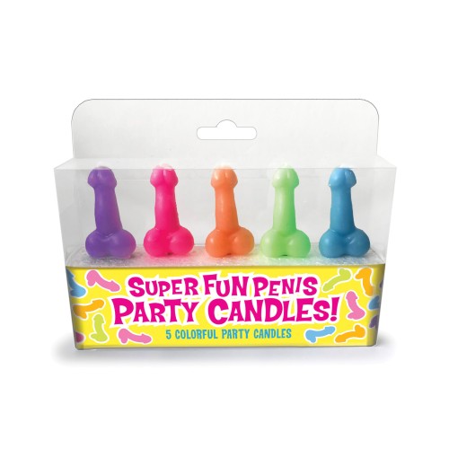 Super Fun Party Candles Set of 5