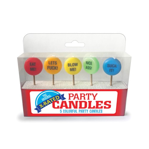 X-Rated Party Candles Set of 5