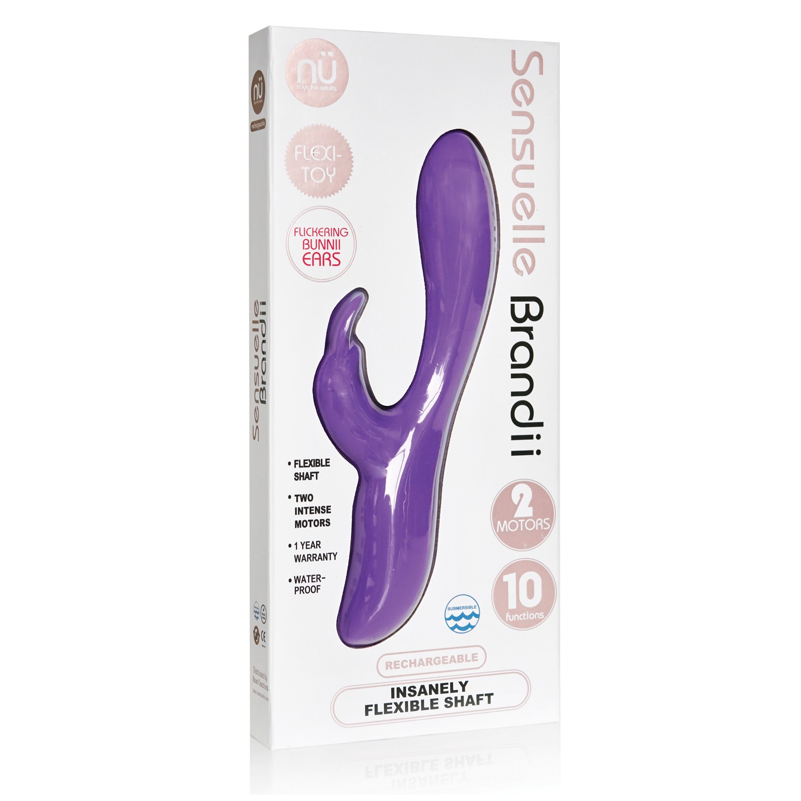 Nu Sensuelle Brandii Bendable Rabbit Purple