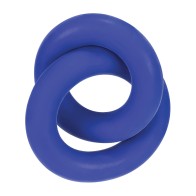 Hunky Junk Duo Linked Cock & Ball Rings Cobalt