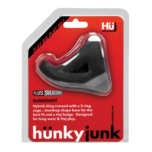 Slingshot Teardrop de Hunky Junk Negro | Ajuste Definitivo