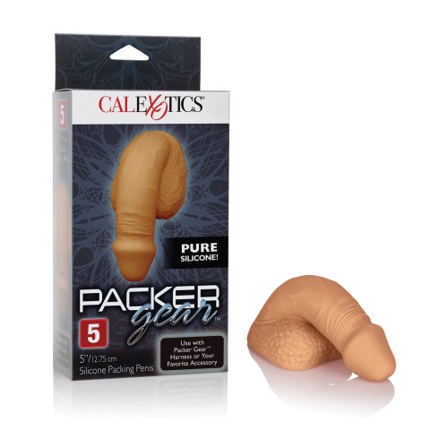 Packer Gear Pene de Silicona de 5" - Beige