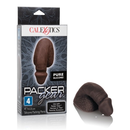 Packer Gear 4 inch Silicone Penis Black