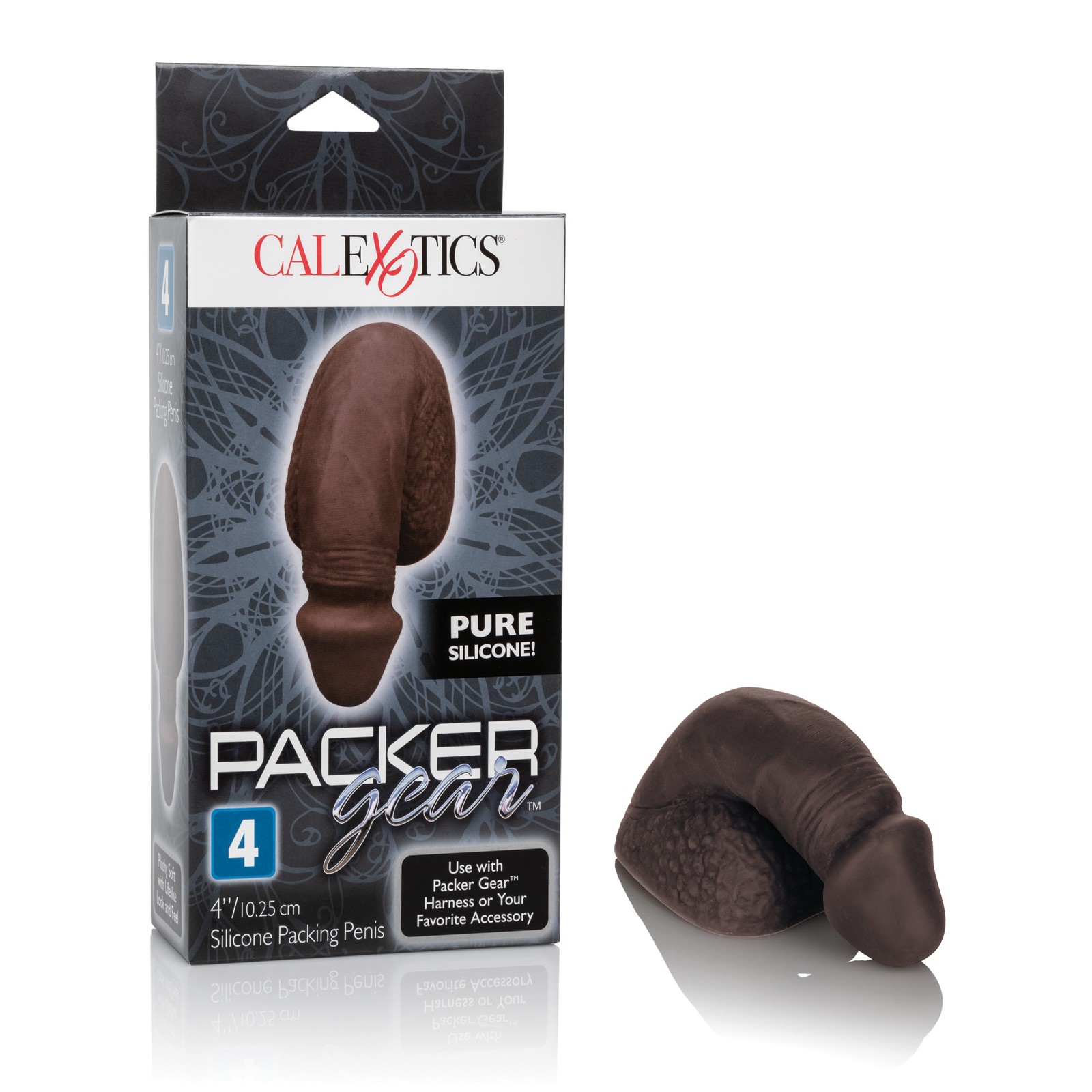 Packer Gear 4 inch Silicone Penis Black