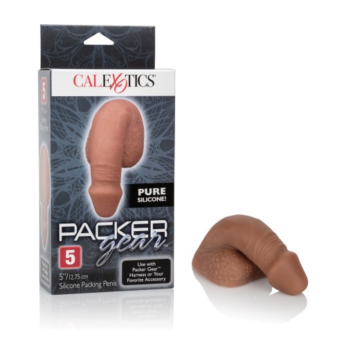 Pene de Silicona Packer Gear 5" - Marrón