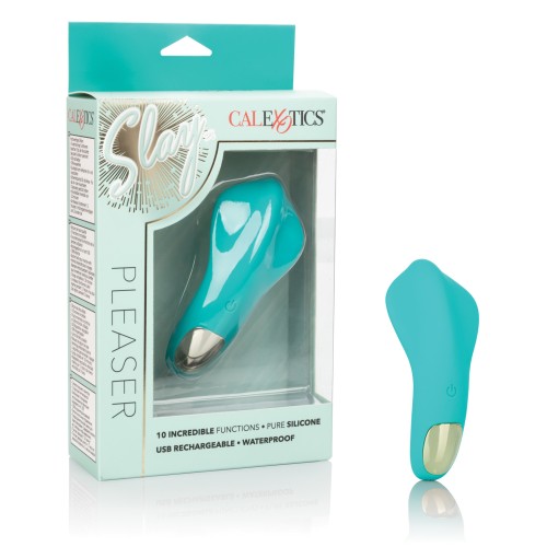 Slay Pleaser Compact Massager in Teal