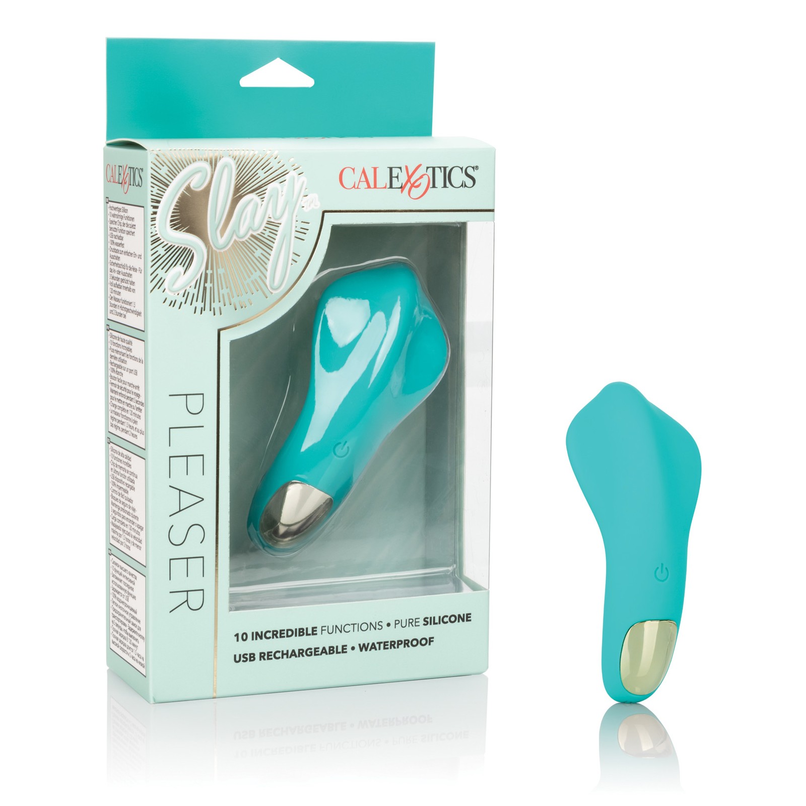 Slay Pleaser Compact Massager in Teal