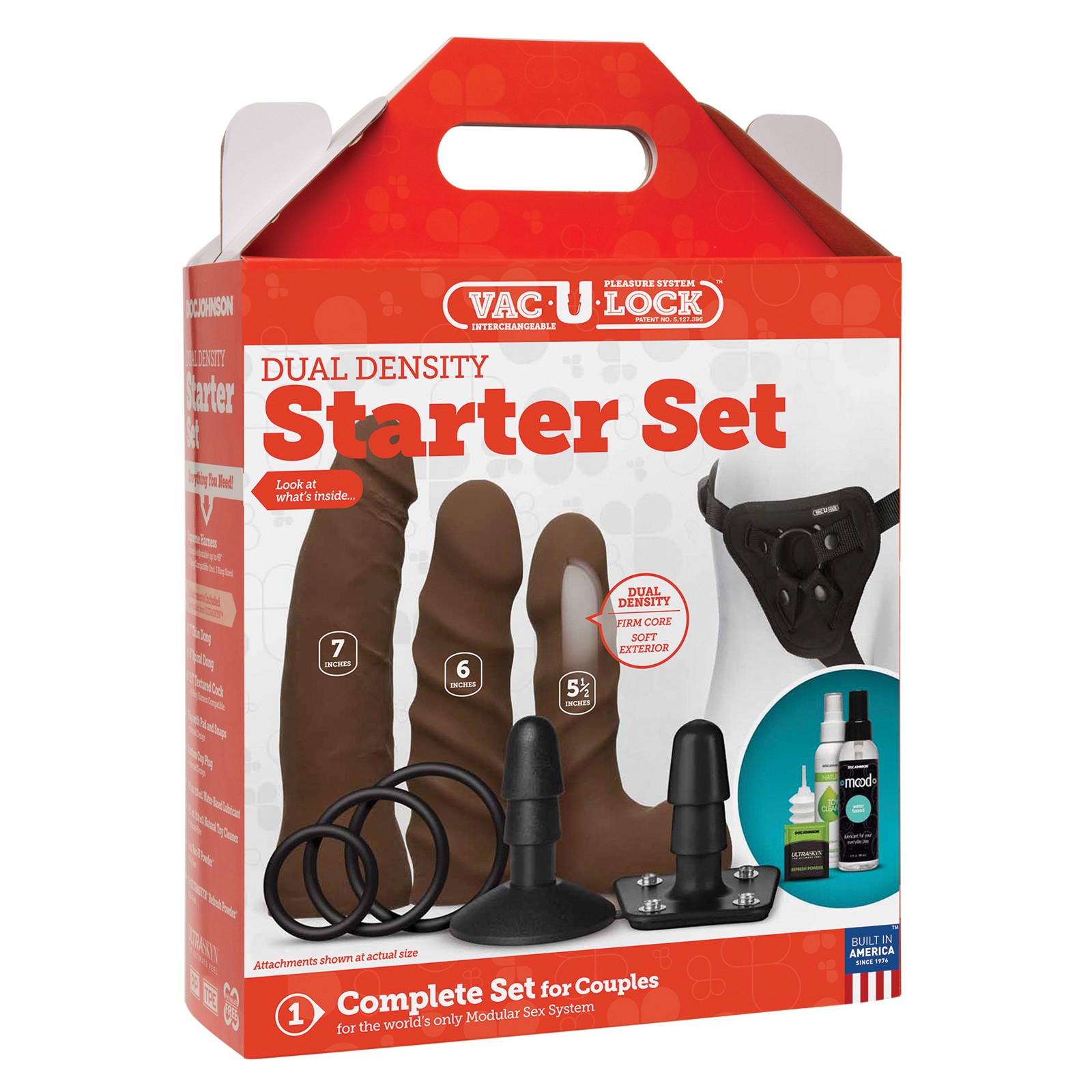 Vac-U-Lock Dual Density Starter Harness Set - Chocolate