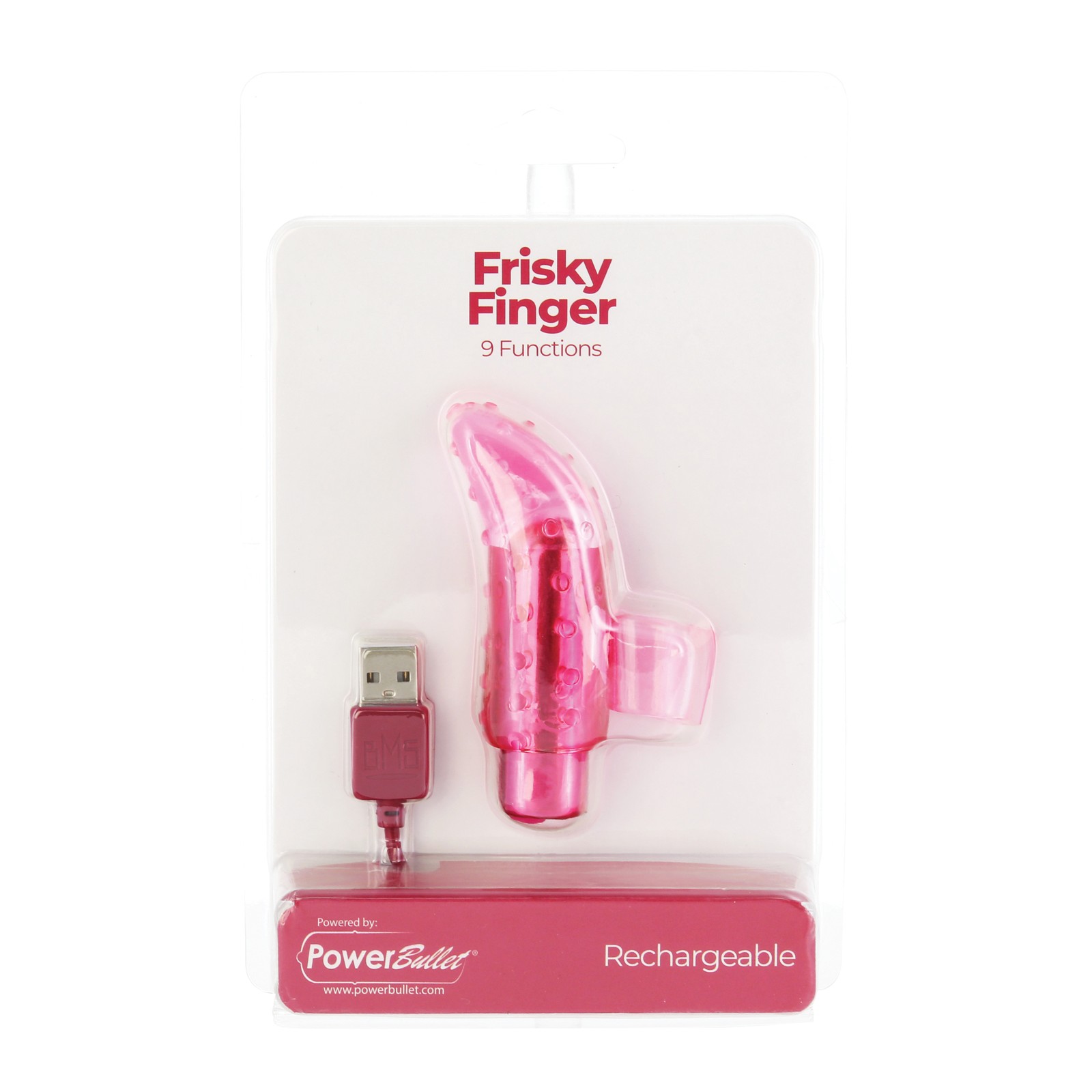 Vibrador de dedo recargable Frisky