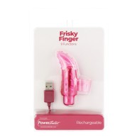 Vibrador de dedo recargable Frisky