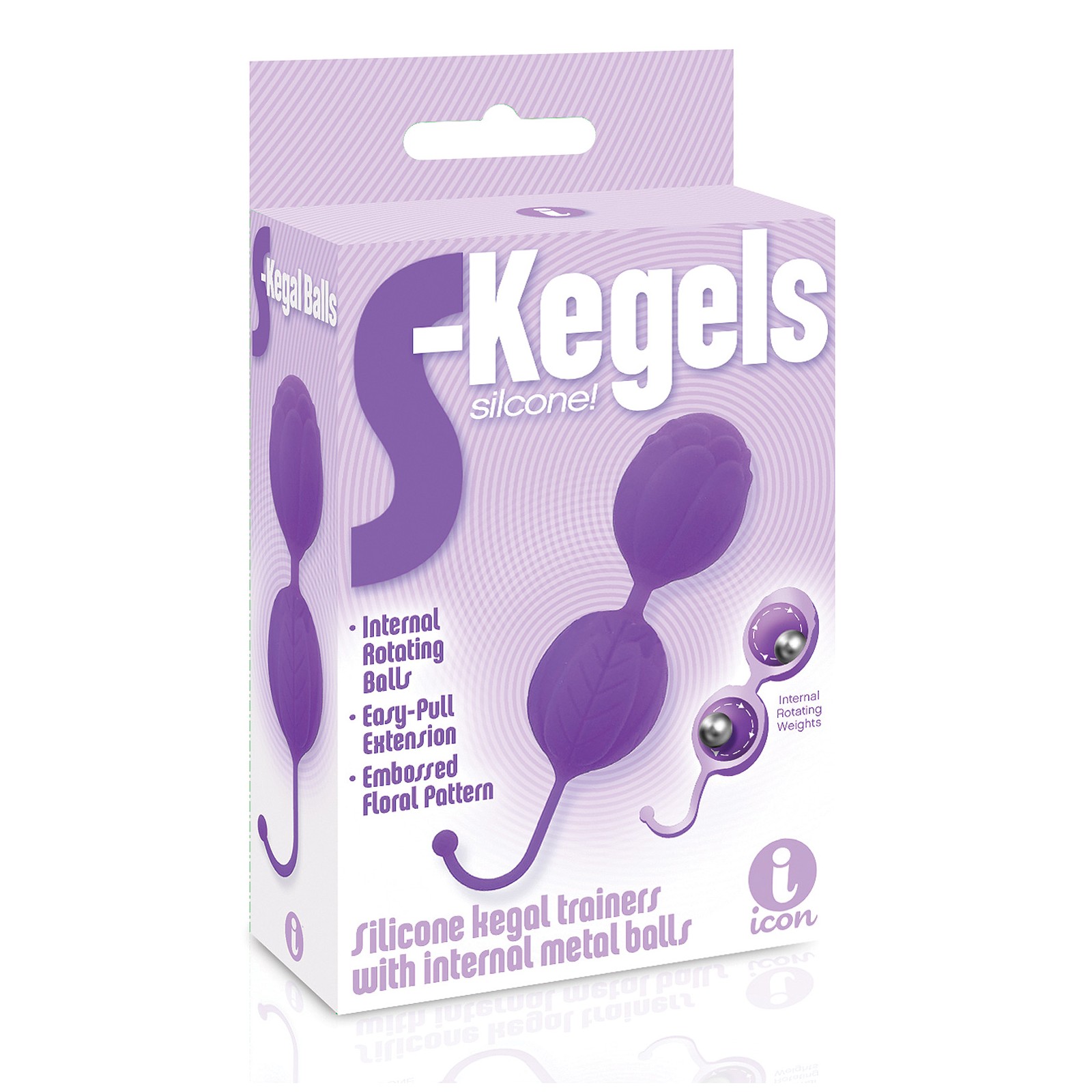 The 9's S-Kegels Silicone Balls - Purple