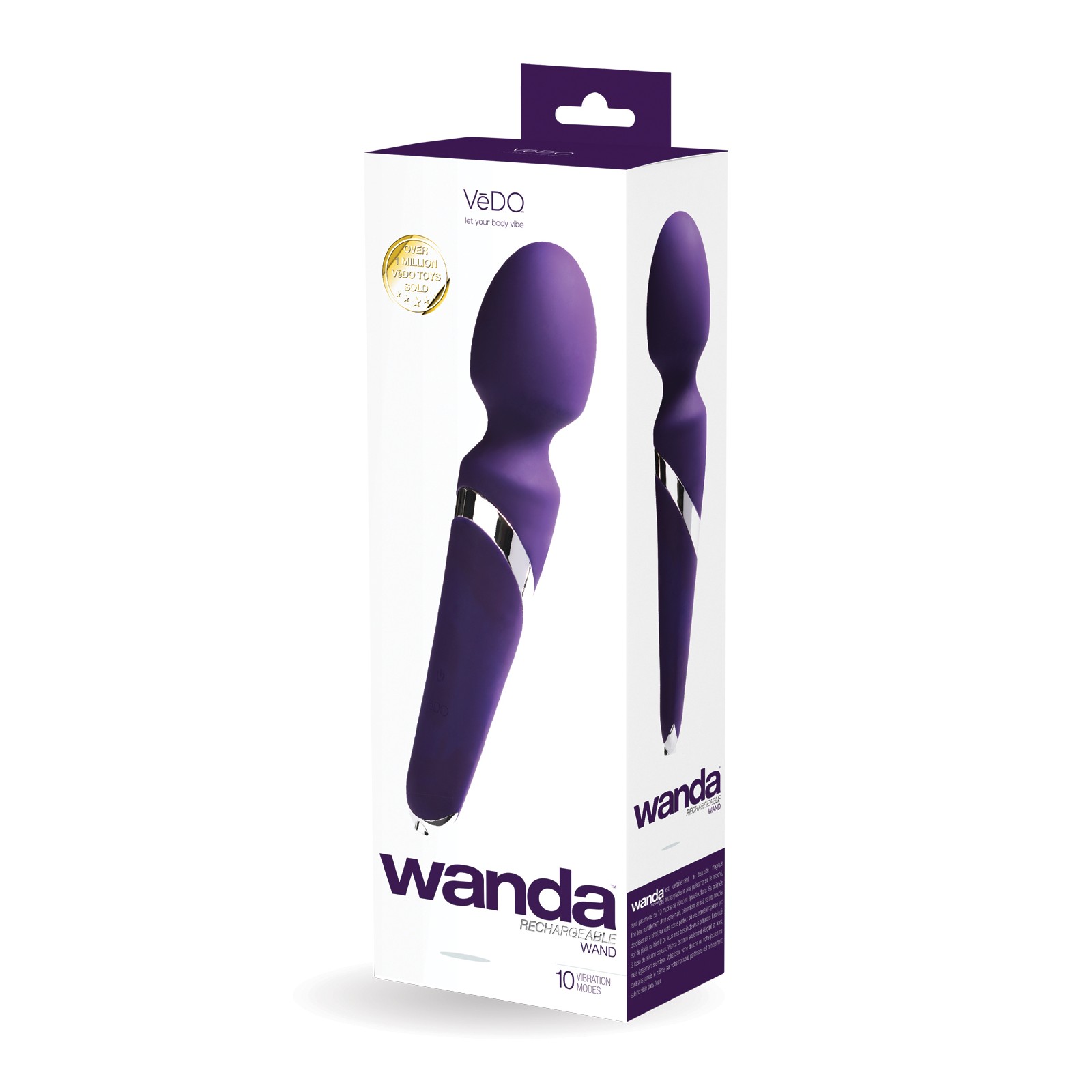 VeDO Wanda Rechargeable Wand Deep Purple