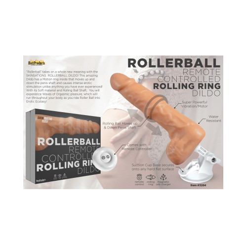 Dildo Rollerball con Ventosa