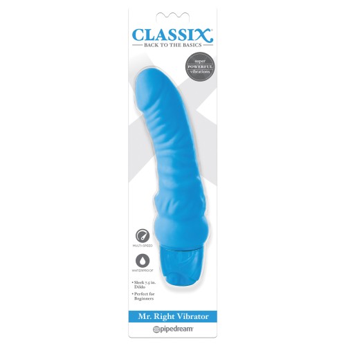 Vibrador Classix Mr Right Azul