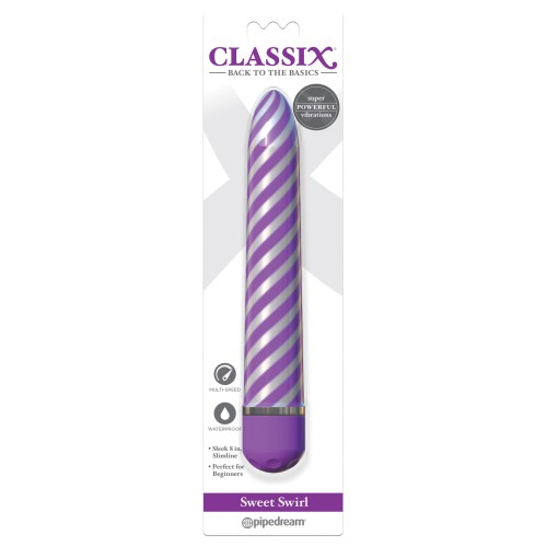 Classix Sweet Swirl Vibrator - Purple Delight