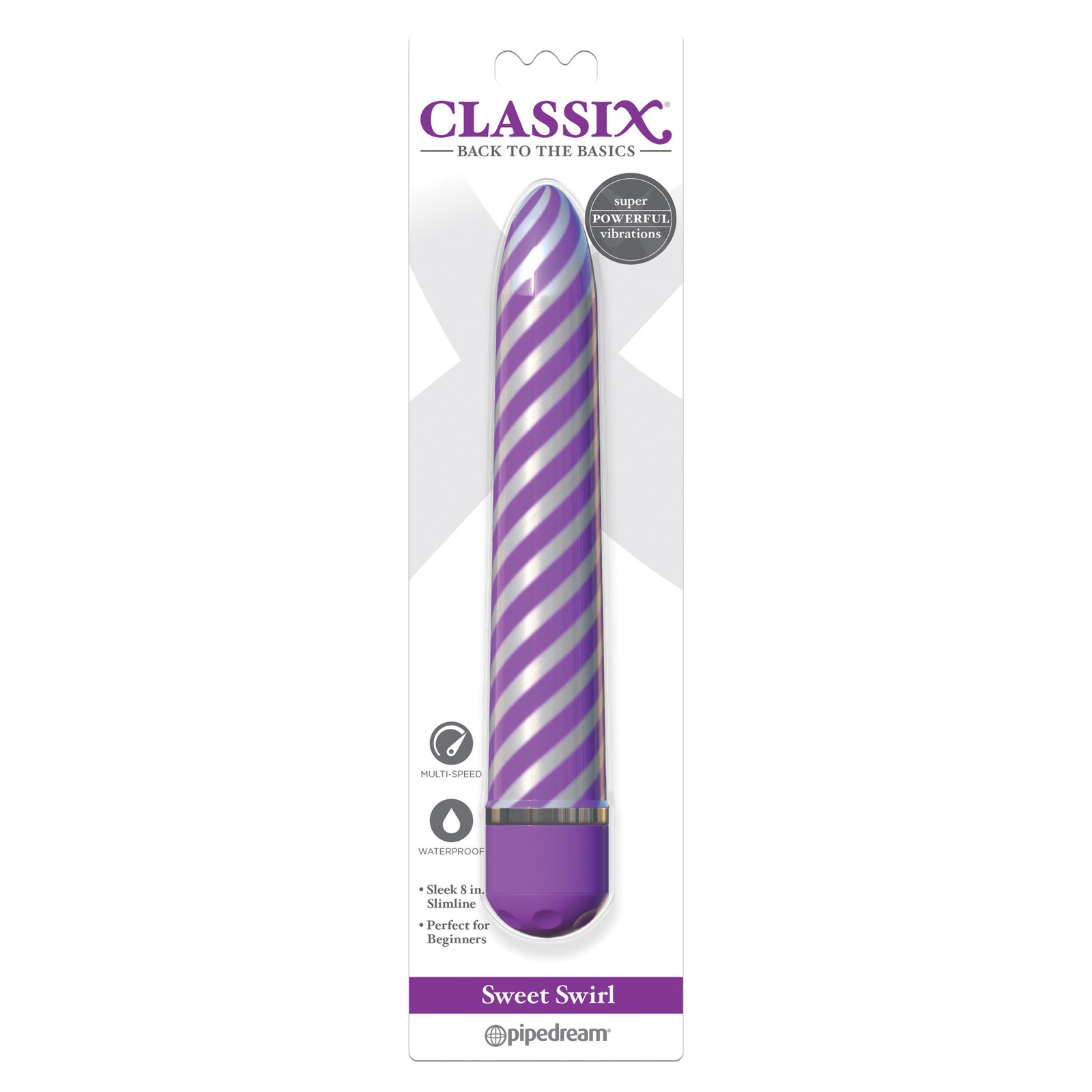 Classix Sweet Swirl Vibrator - Purple Delight